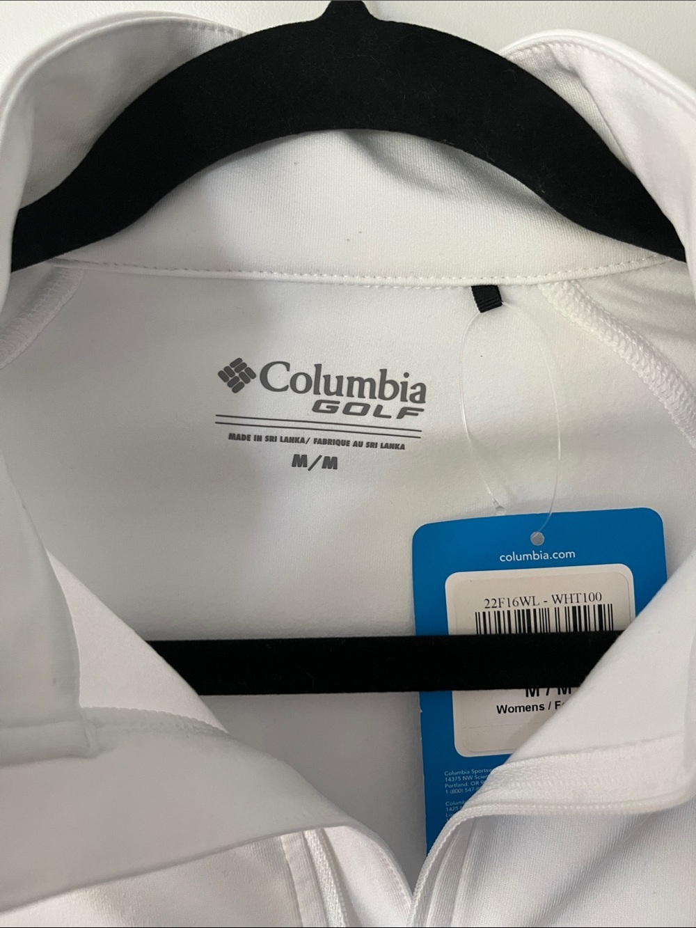 Columbia Women's White Full-Zip Omni-wick Green Keeper Golf Jacket - Picture 2 of 3